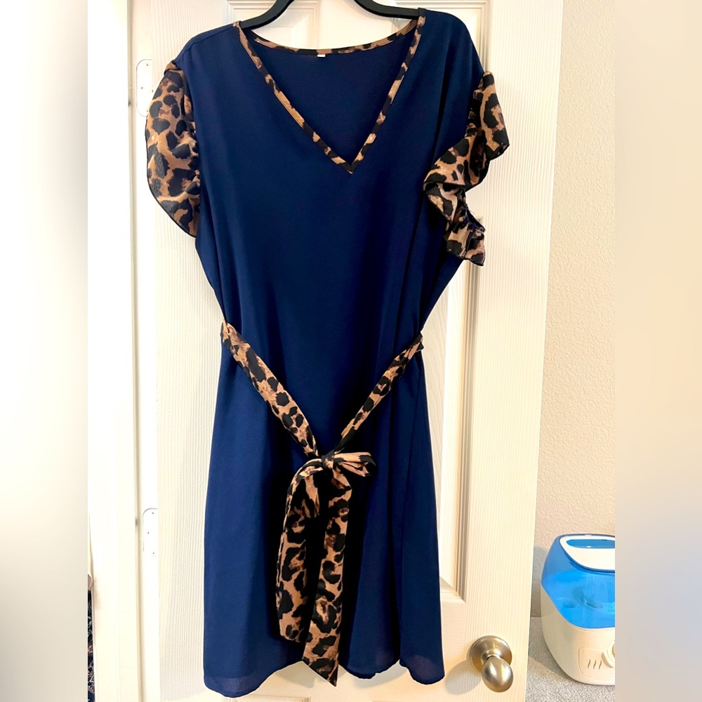 Navy Blue plus size dress